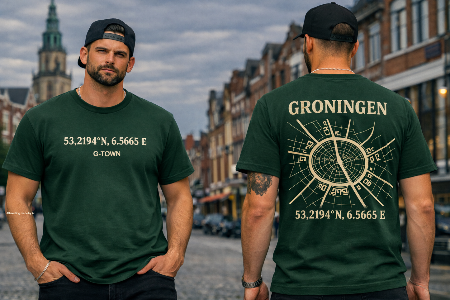 G‑TOWN Groningen Coordinates Tee