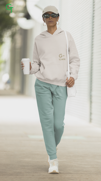 G‑TOWN Cozy Hoodie Comfort – Zachte duurzame eco hoodie in ivory/beige