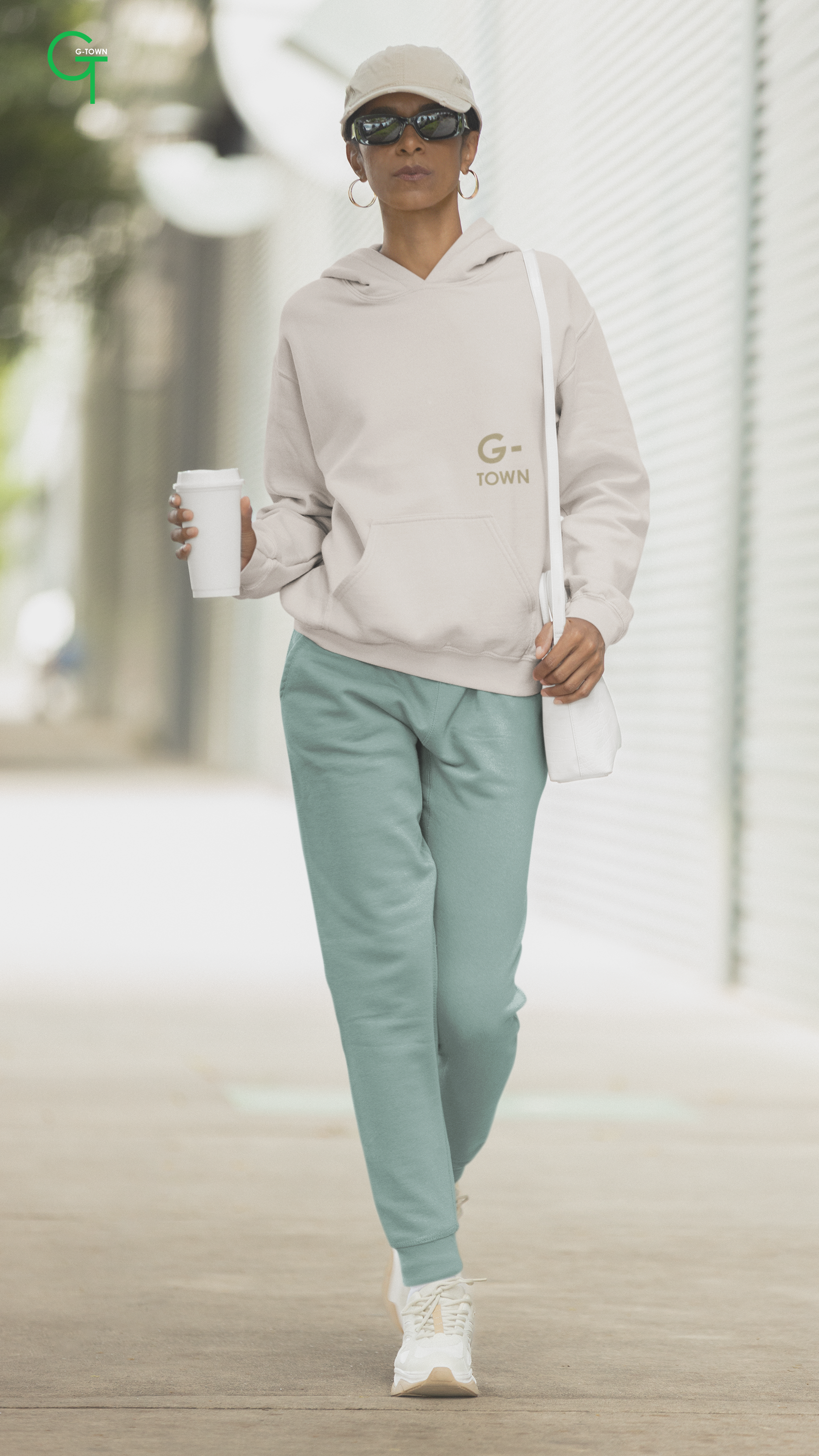 G‑TOWN EcoChique Damesbroek – Duurzame stijlvolle broek in jade