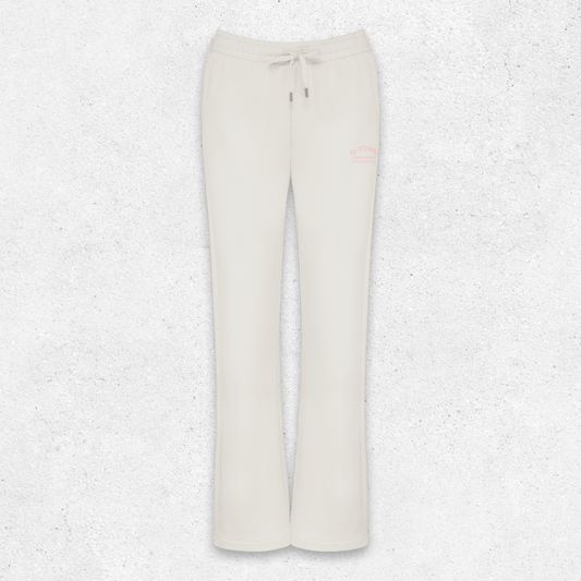 G‑TOWN Flared Sweatpants Dames – Duurzame flared loungebroek in ivory/beige