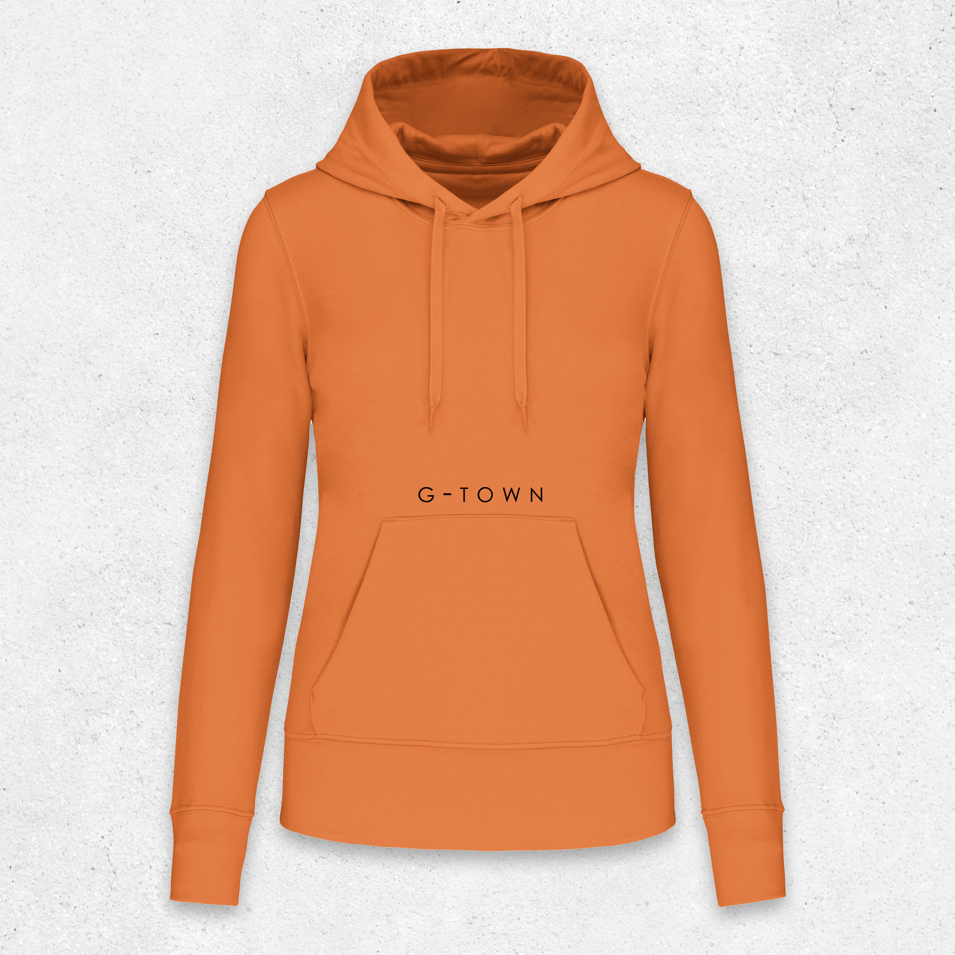 G‑TOWN Eco Chique Dames Hoodie – Duurzame zachte hoodie in oranje