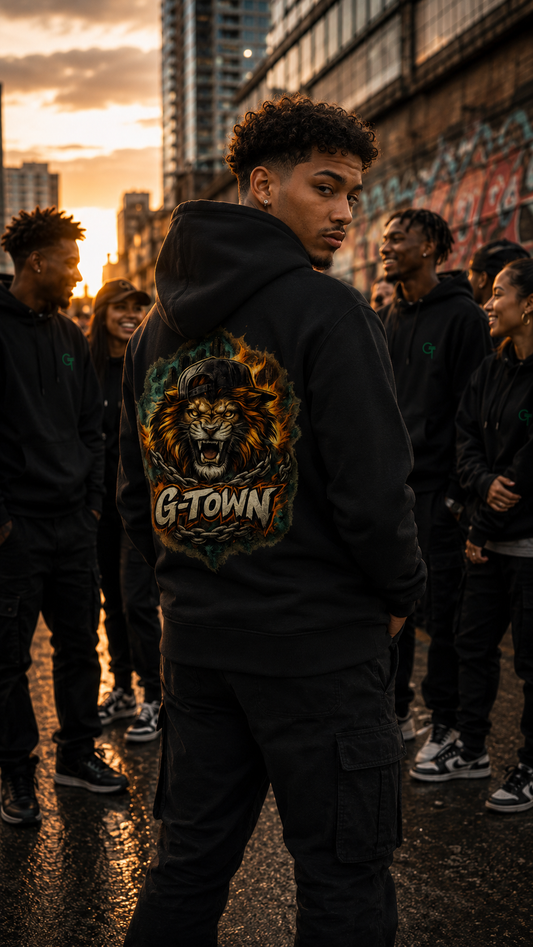 G‑TOWN Lion Eco Hoodie