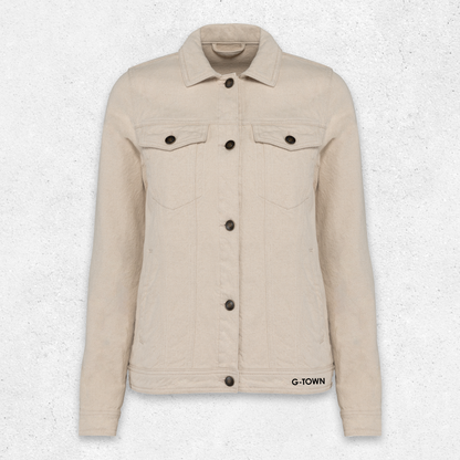 G‑TOWN Eco‑Chic Gwen Jacket – Duurzame damesjas van hennep en biologisch katoen