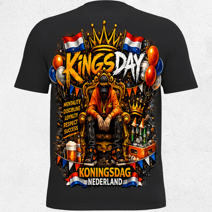 G‑TOWN Koningsdag T‑shirt Limited Edition Royal Streetwear Oranje Unisex