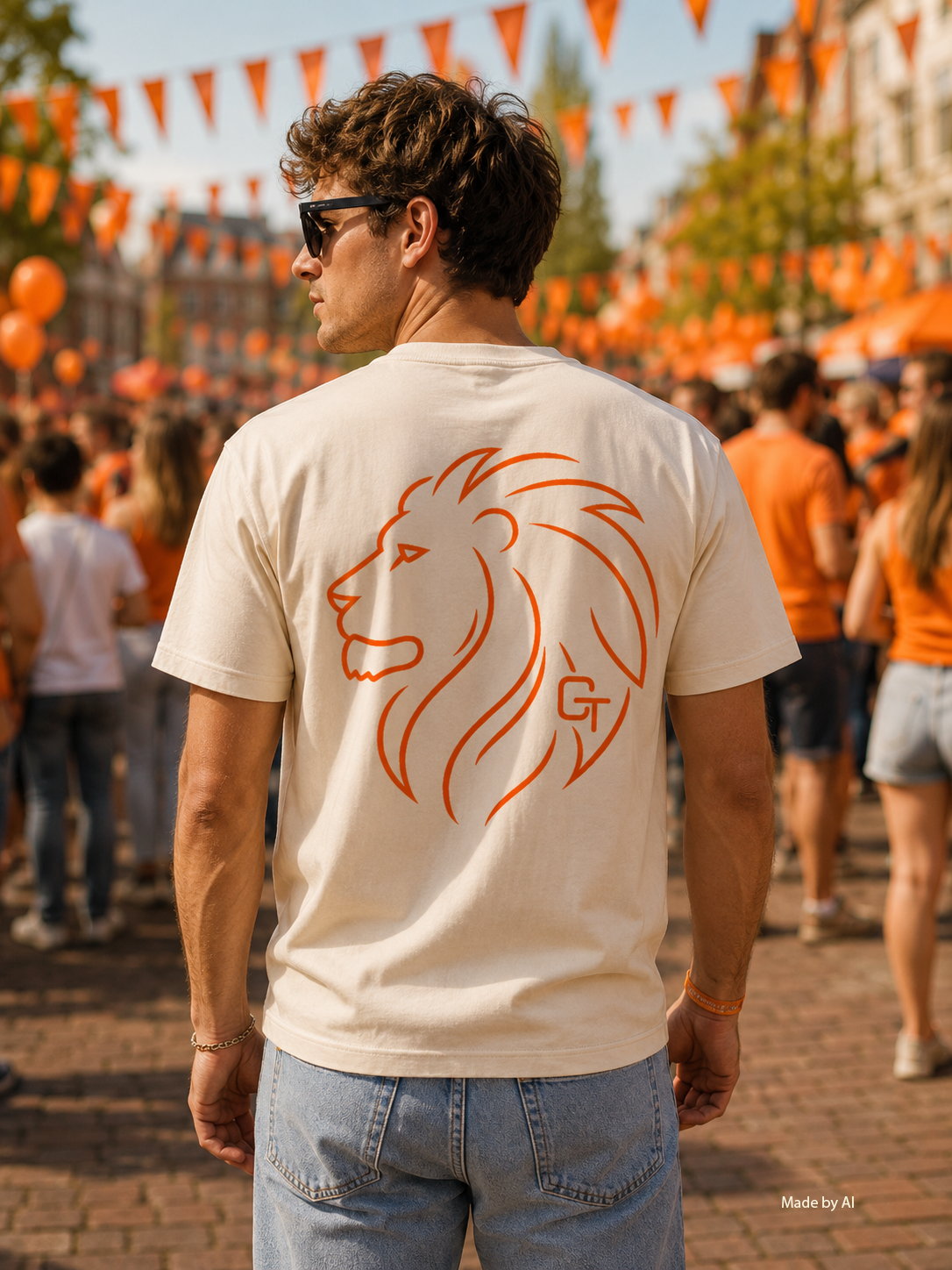 G‑TOWN ORANJE Lion Tee