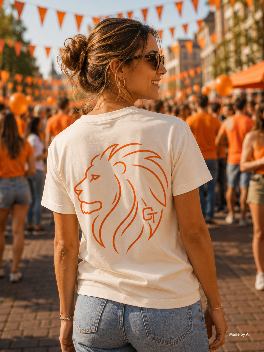G‑TOWN ORANJE Lion Tee