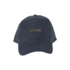Gouden G-TOWN baseball cap met subtiel logo en verstelbare pasvorm
