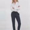 G-TOWN Dames Broek Eco Friendly Fleece 4 Eco friendly dames broek met GT opdruk voorkant en G-TOWN op de kuit