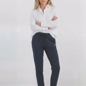 Eco friendly dames broek met GT opdruk voorkant en G-TOWN op de kuit