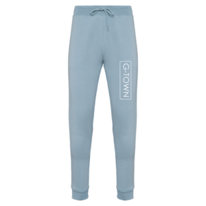 G-TOWN Lounge Broek in Aqua met logo opdruk in het wit