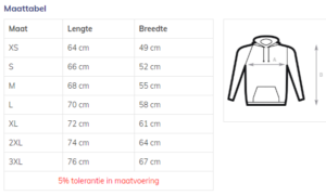 Maatvoering Heren Hoodie in pastel zalm