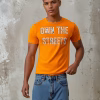 Oranje G-TOWN heren T-shirt met 